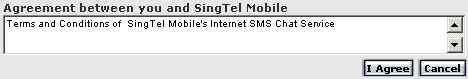 Singtel Internet SMS